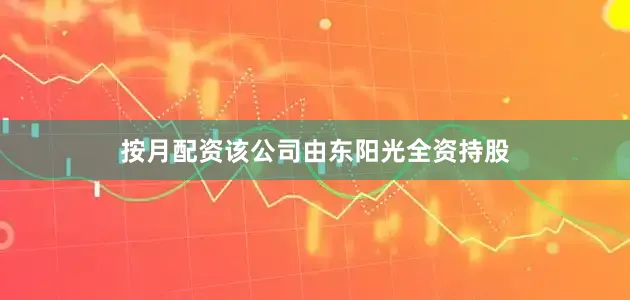 按月配资该公司由东阳光全资持股
